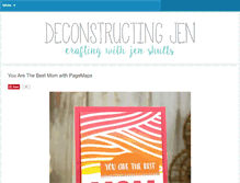 Tablet Screenshot of deconstructingjen.com